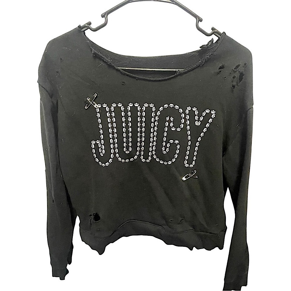 Juicy Couture Black Graphic Sweatshirt